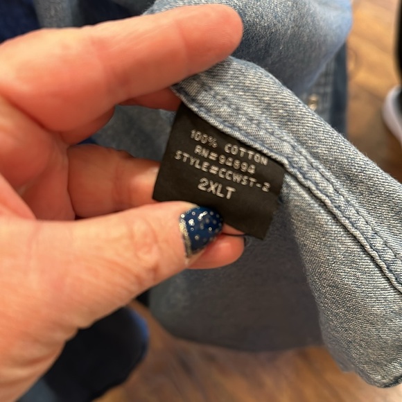 Real Ranch Workwear 2XLT Men’s with pearl snaps. Good used condition. - Picture 9 of 9